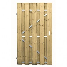 Tuindeur geïmpregneerd vuren met frame linksdraaiend 180x100 cm 103310 Tuindeur geïmpregneerd vuren met frame linksdraaiend 180x100 cm 103310